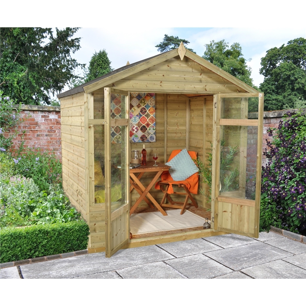 7ft x 5ft Bloxham Summerhouse - Assembled | HomeBerry