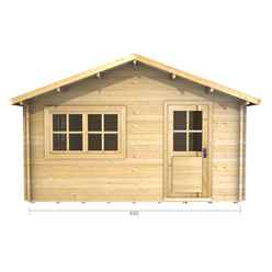 4m X 5m (13 X 16) Log Cabin (2068) - Double Glazing (34mm Wall Thickness)