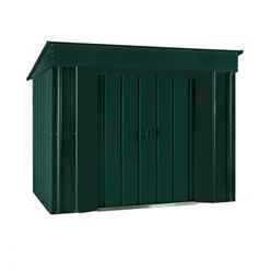 6 X 4 Premier Easyfix - Low Pent - Metal Shed - Heritage Green (1.80m X 1.24m)