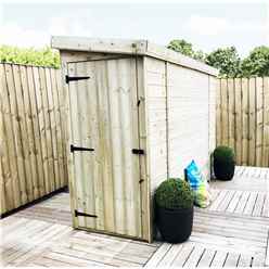 3 X 7 Pent Garden Shed - 12mm Tongue And Groove Walls - Pressure Treated