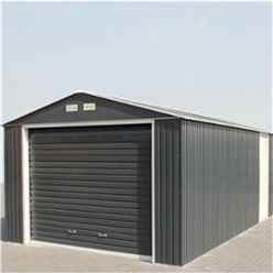 12 X 26 Deluxe Anthracite Metal Garage (3.72m X 7.84m)