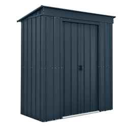 6 X 3 Premier Easyfix - Pent - Metal Shed - Anthracite Grey (1.80m X 0.93m)