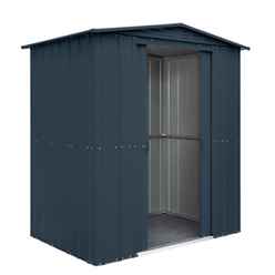 6 X 4 Apex Anthracite Grey Solid Metal Shed (1.71m X 1.31m)