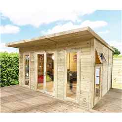 3m X 4m (10ft X 13ft) Insulated 64mm Pressure Treated Garden Office + Free Installation