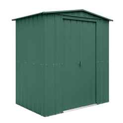 6 X 4 Apex Heritage Green Solid Metal Shed (1.71m X 1.31m)