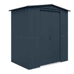 6 X 5 Premier Easyfix – Apex – Metal Shed - Anthracite Grey (1.84m X 1.54m)