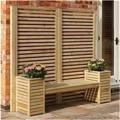 Pressure Treated Horizontal Screen Seat Set