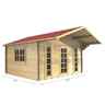 4m X 3m (13 X 10) Log Cabin (2052) - Double Glazing (34mm Wall Thickness)