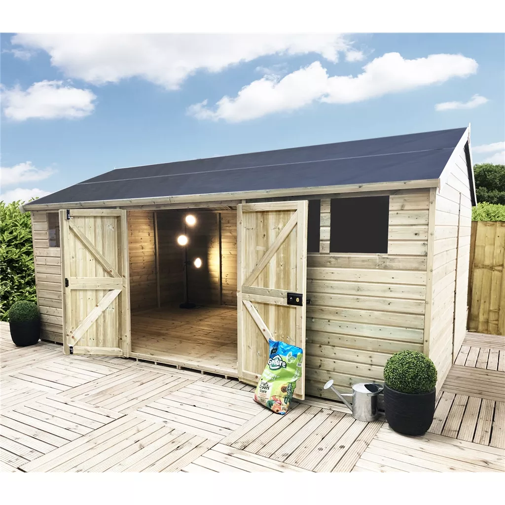 15 x 10 Reverse Premier Pressure Treated Apex Workshop product image