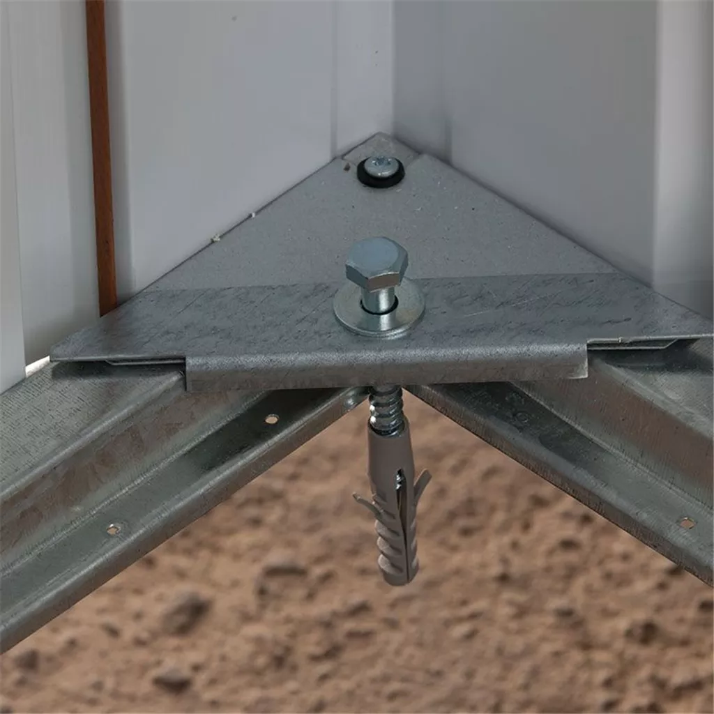 6ft 1" x 6ft 1" Apex Metal Shed With Free Anchor Kit (1.86m x 1.86mx product image