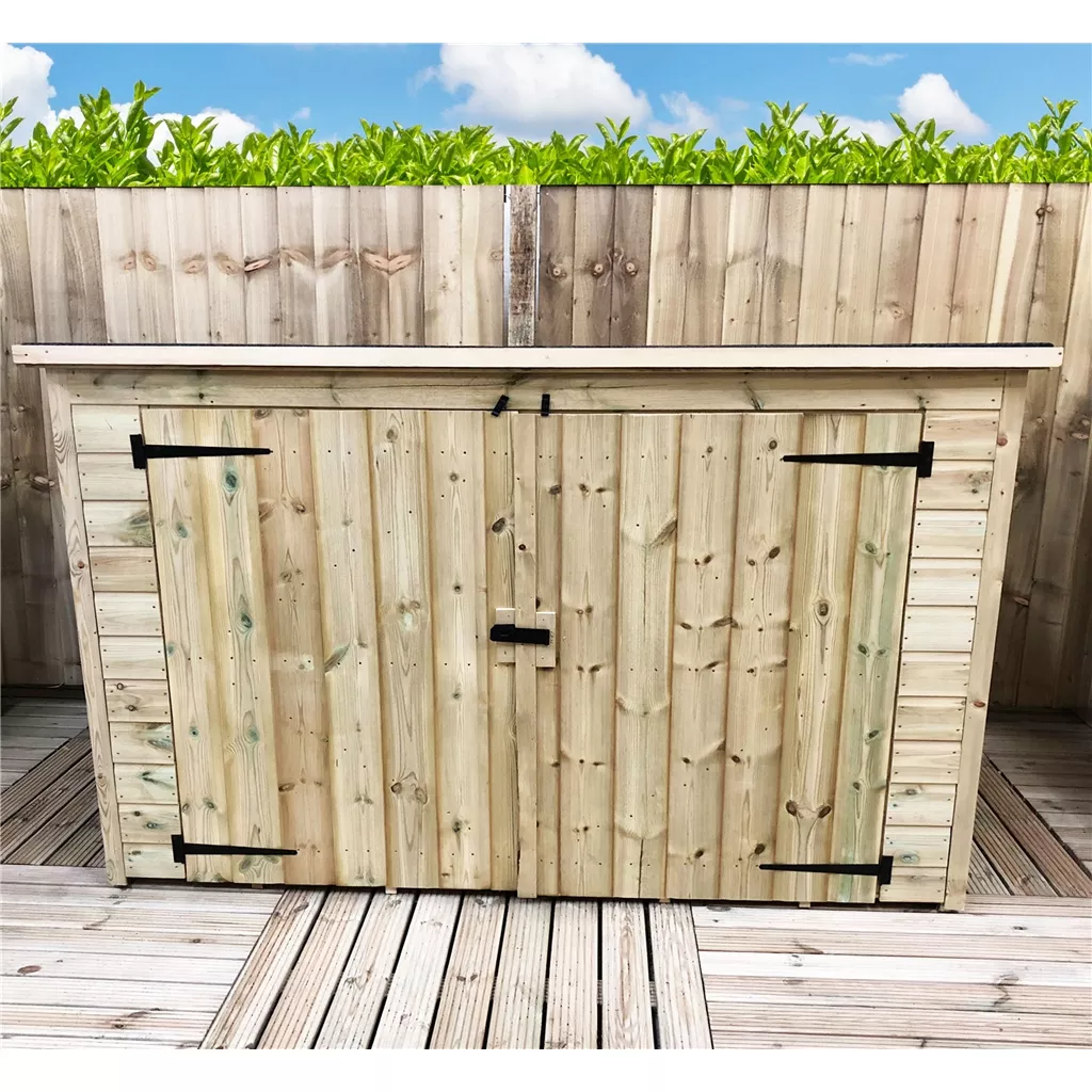 7 x 3 Pressure Treated T&G Bike Store With Double Doors product image
