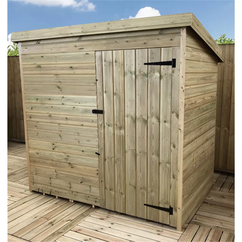 6 x 3 Windowless Pressure Treated T&G Pent Shed With Single Door product image