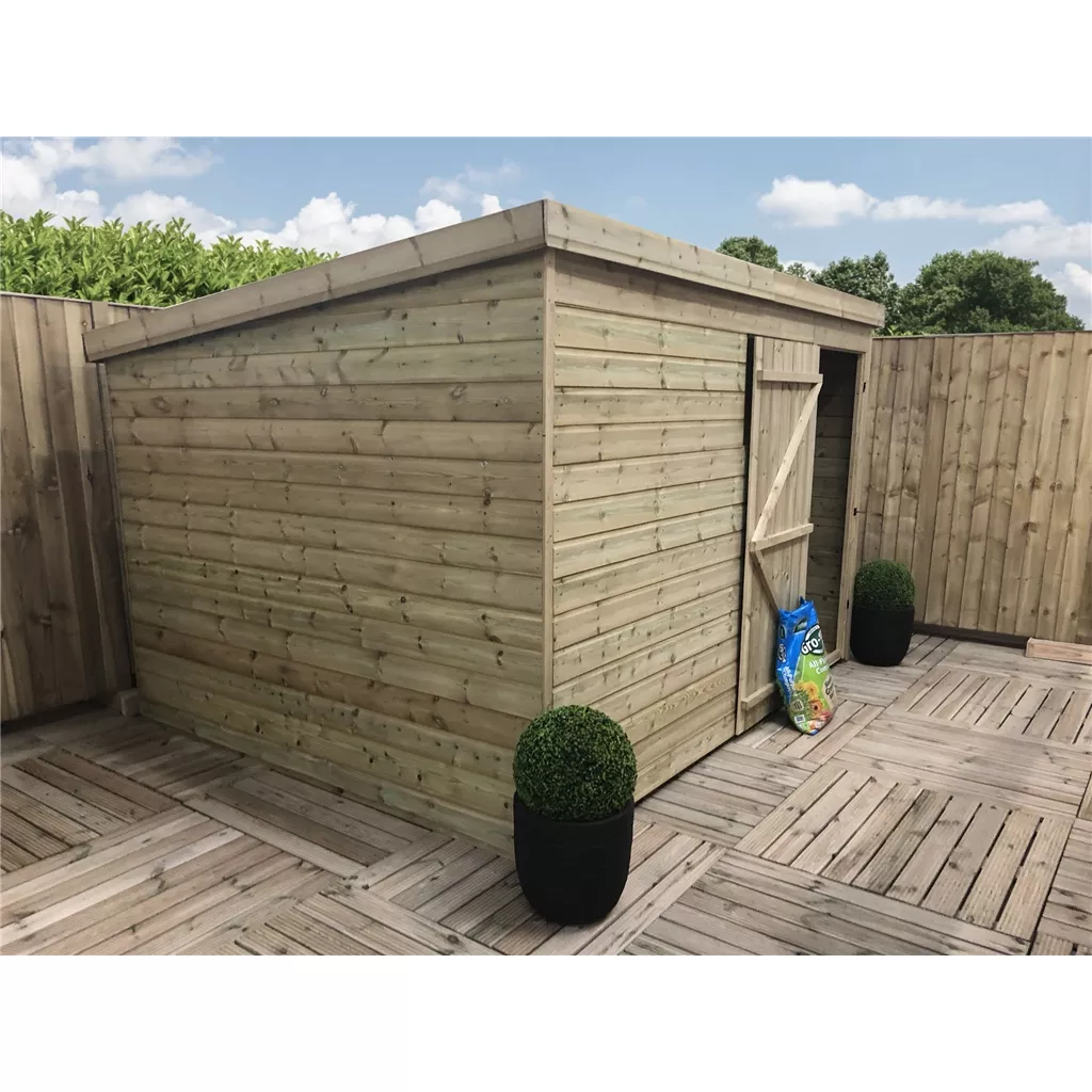 9 x 5 Windowless Pressure Treated T&G Pent Shed With Single Door product image