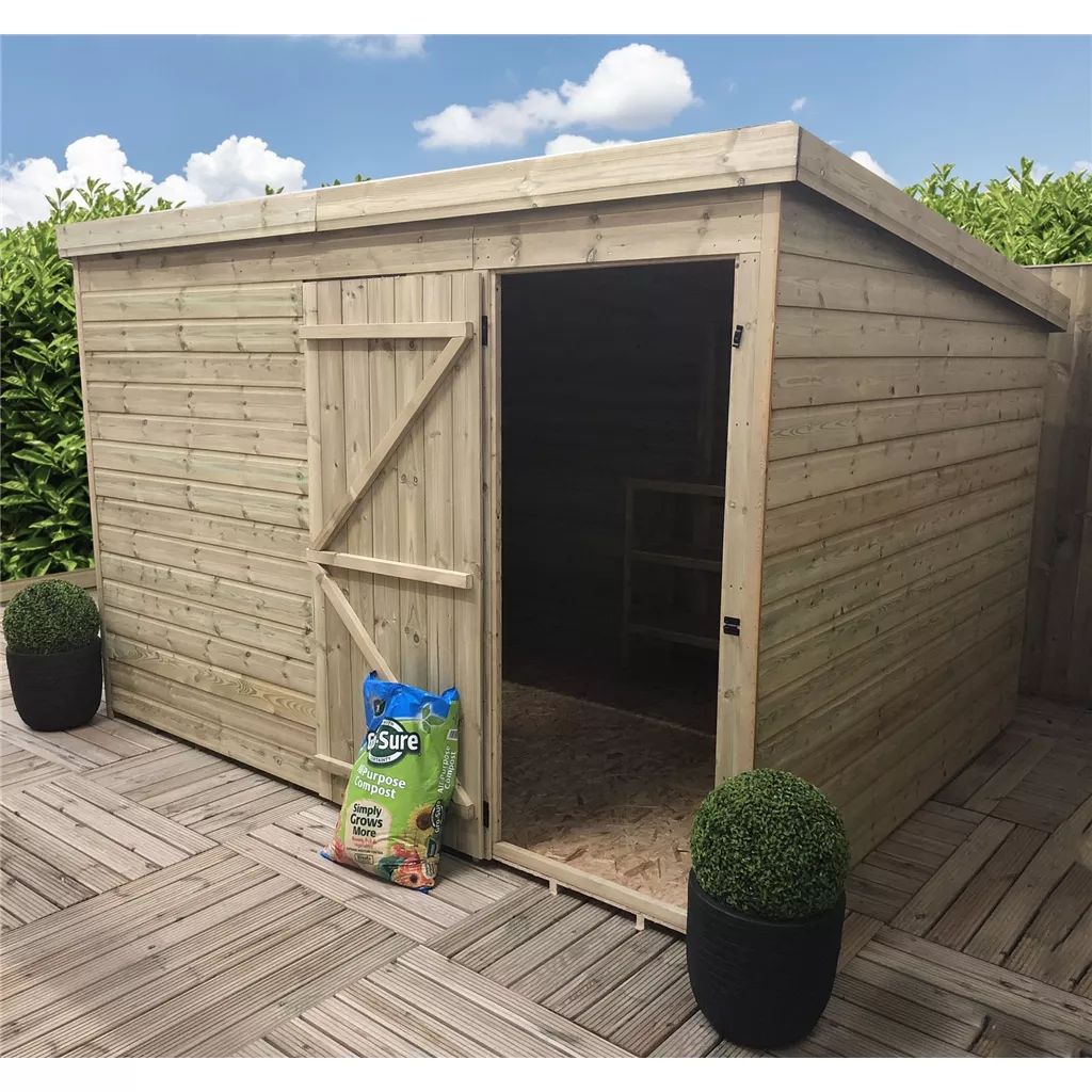10 x 5 Windowless Pressure Treated T&G Pent Shed With Single Door product image