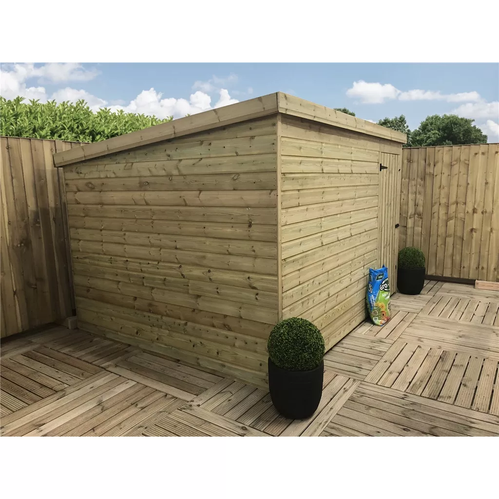10 x 5 Windowless Pressure Treated T&G Pent Shed With Single Door product image