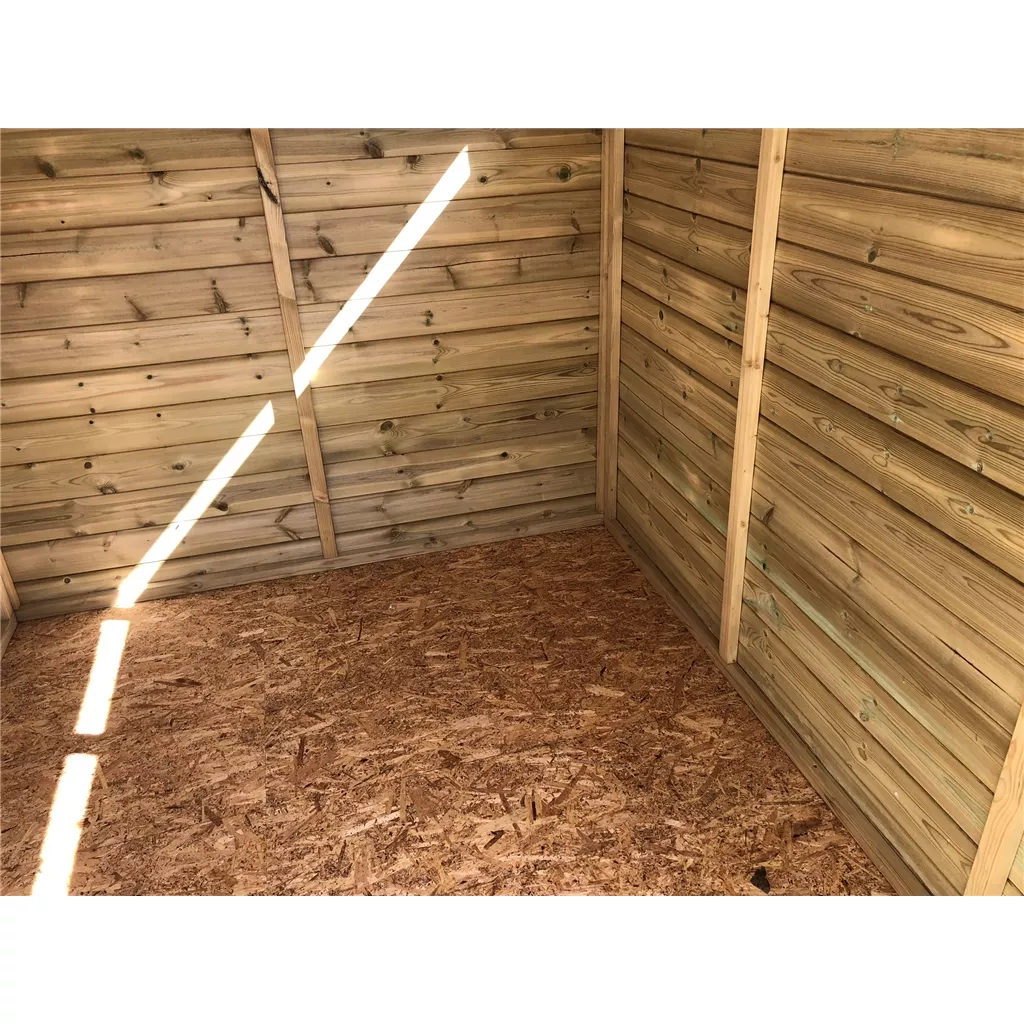 9 x 8 Security Pressure Treated T&G Apex Shed + Single Door product image