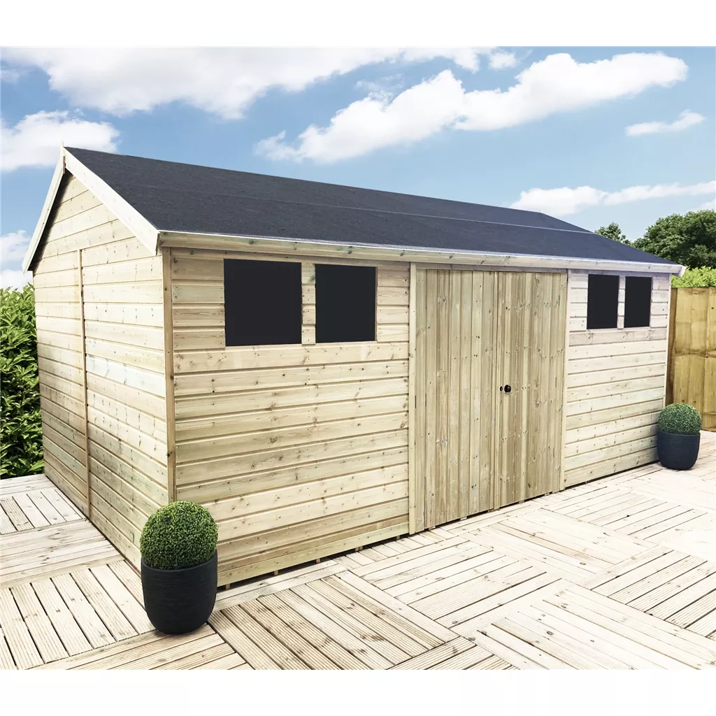 12 x 10 Reverse Premier Pressure Treated Apex Workshop product image
