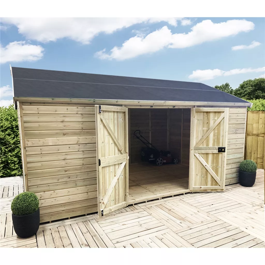 24 x 10 Windowless Reverse Premier Pressure Treated Apex Workshop product image