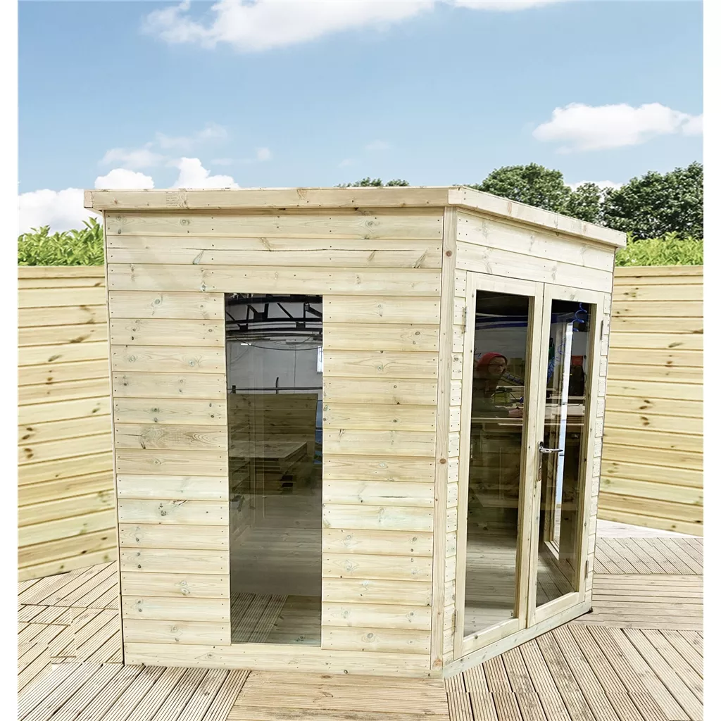 10 x 10 Corner Pressure Treated Summerhouse product image