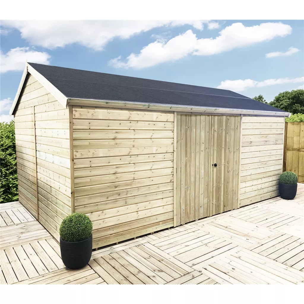 13 x 14 Windowless Reverse Premier Pressure Treated Apex Workshop product image