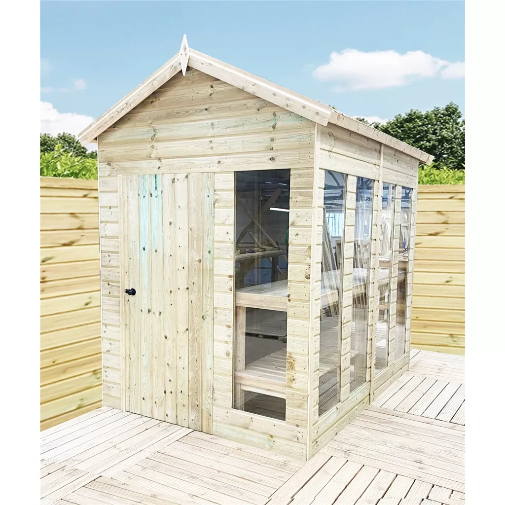15 x 10 Pressure Treated Apex Potting Summerhouse product image