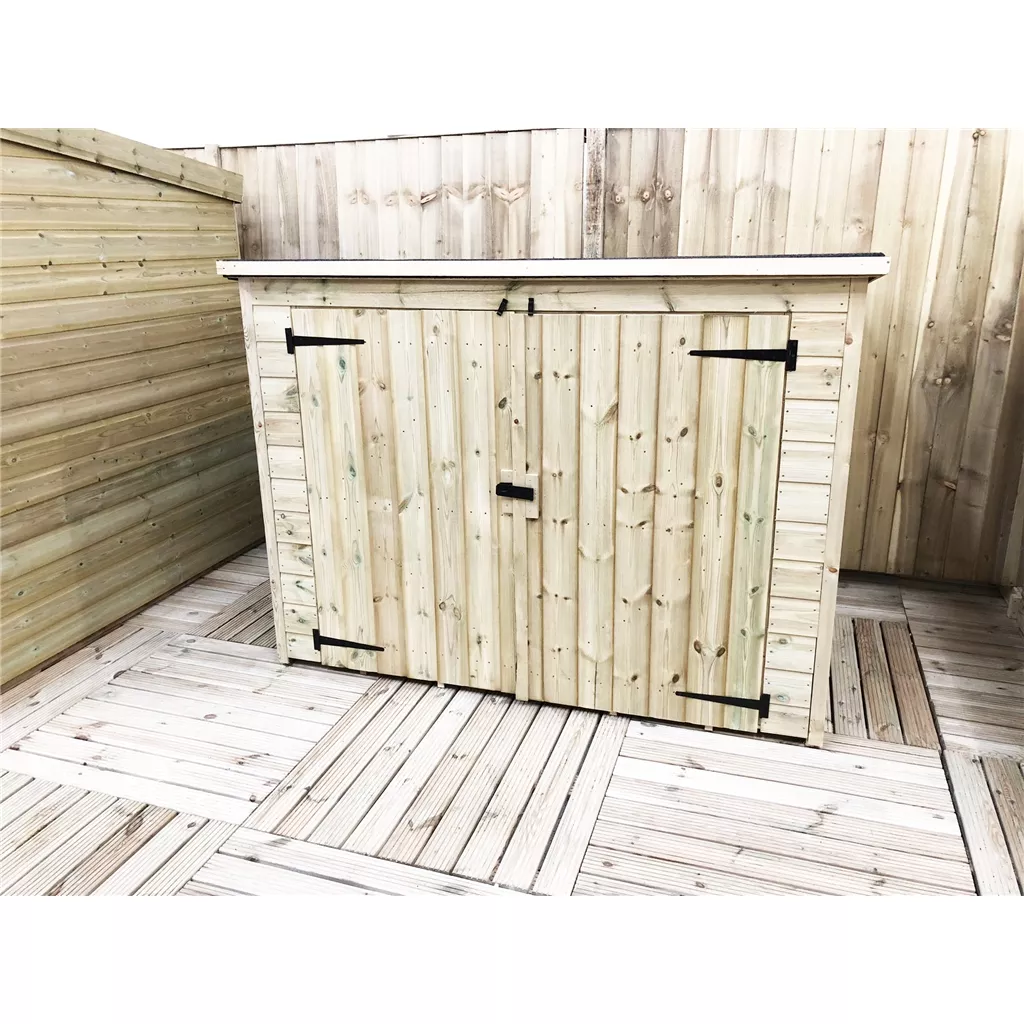 6 x 2 Pressure Treated T&G Bike Store With Double Doors product image