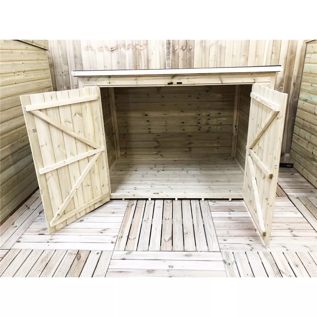 8 x 2 Pressure Treated T&G Bike Store With Double Doors product image
