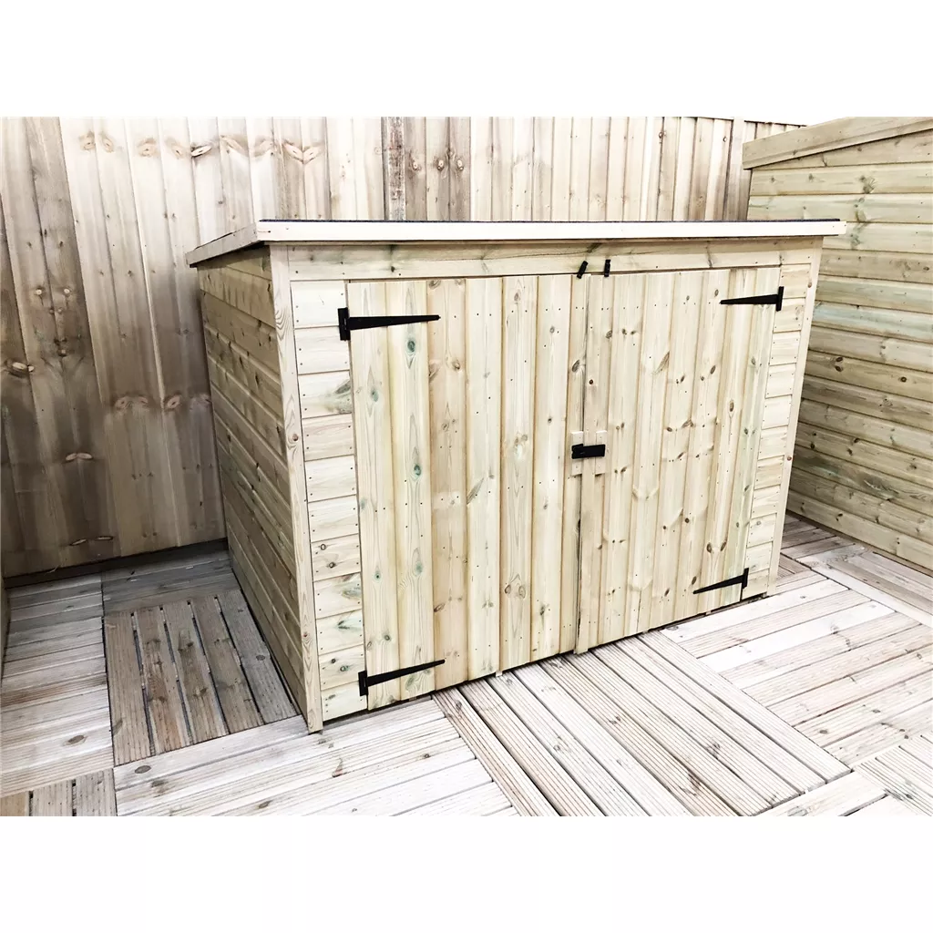 8 x 3 Pressure Treated T&G Bike Store With Double Doors product image