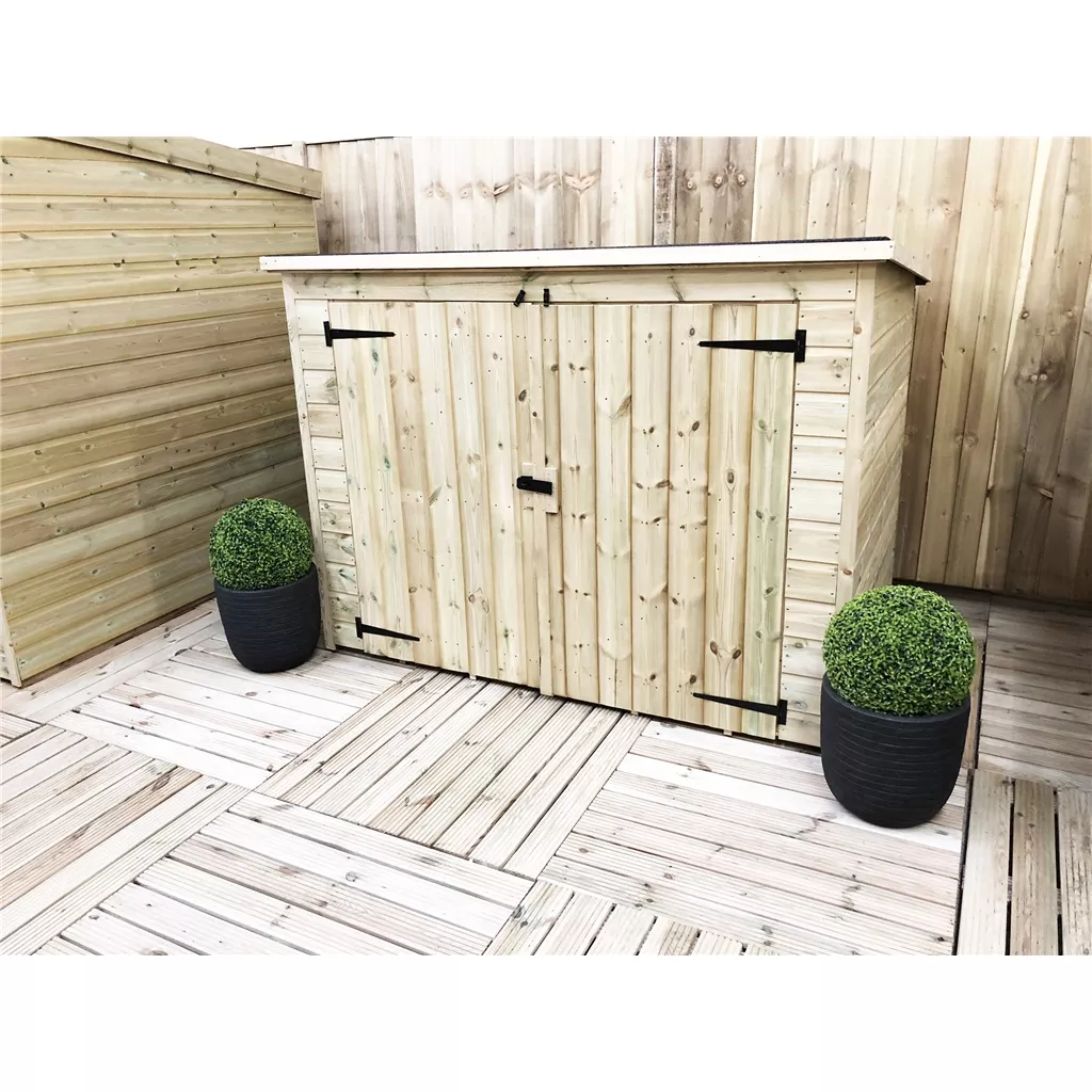 8 x 3 Pressure Treated T&G Bike Store With Double Doors product image