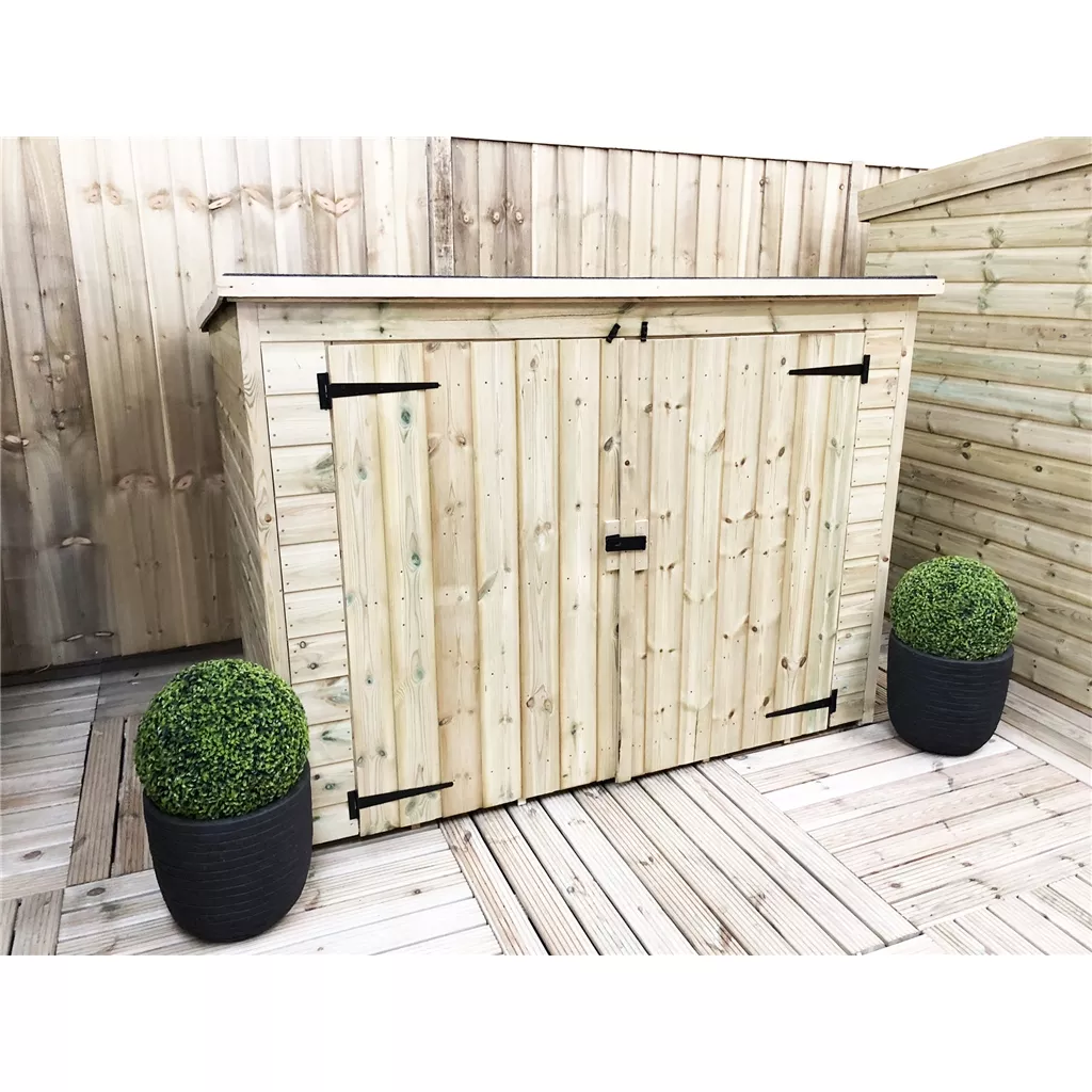 8 x 3 Pressure Treated T&G Bike Store With Double Doors product image