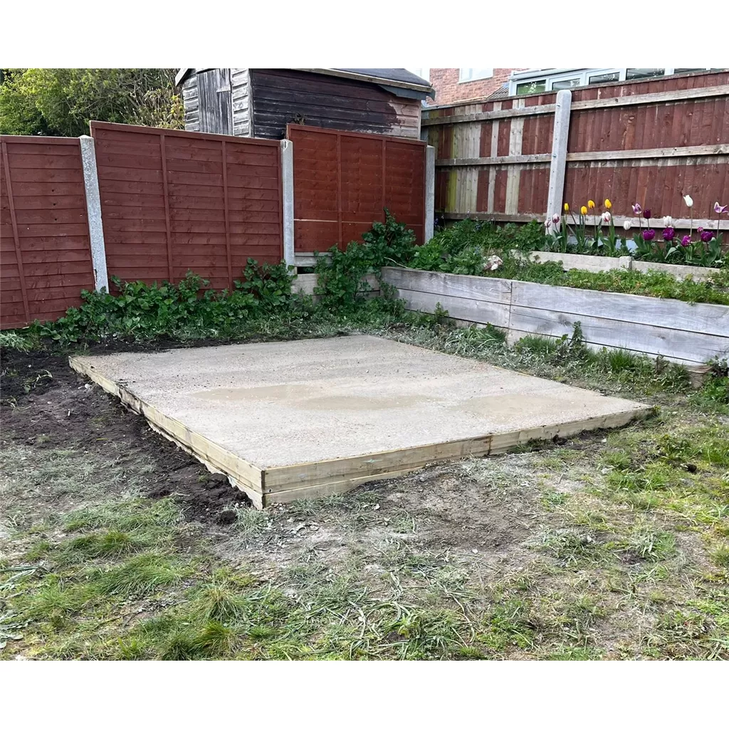 16ft x 8ft Installed Concrete Base product image