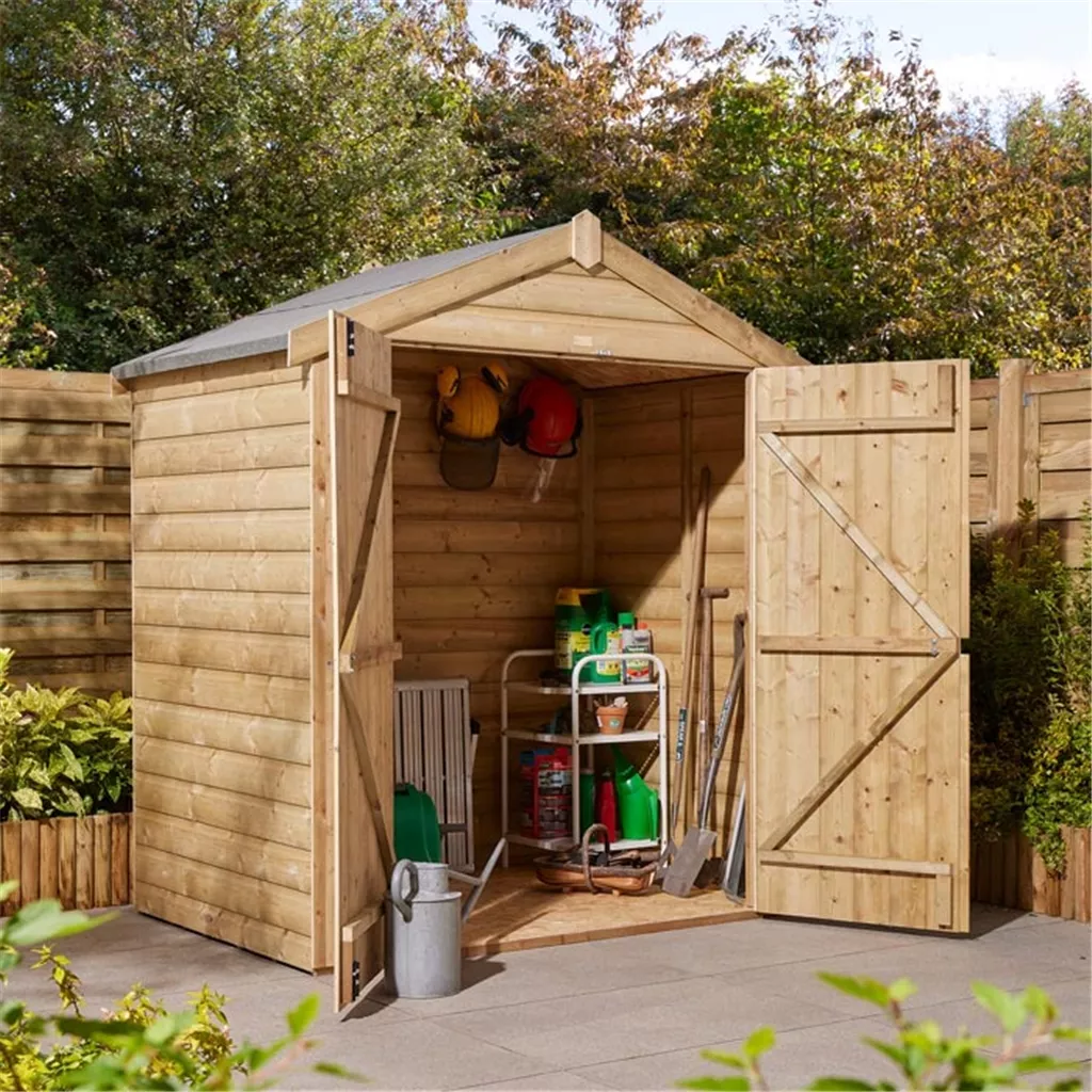 Cheshire 8 × 6 Shiplap Apex Shed Double Door product image