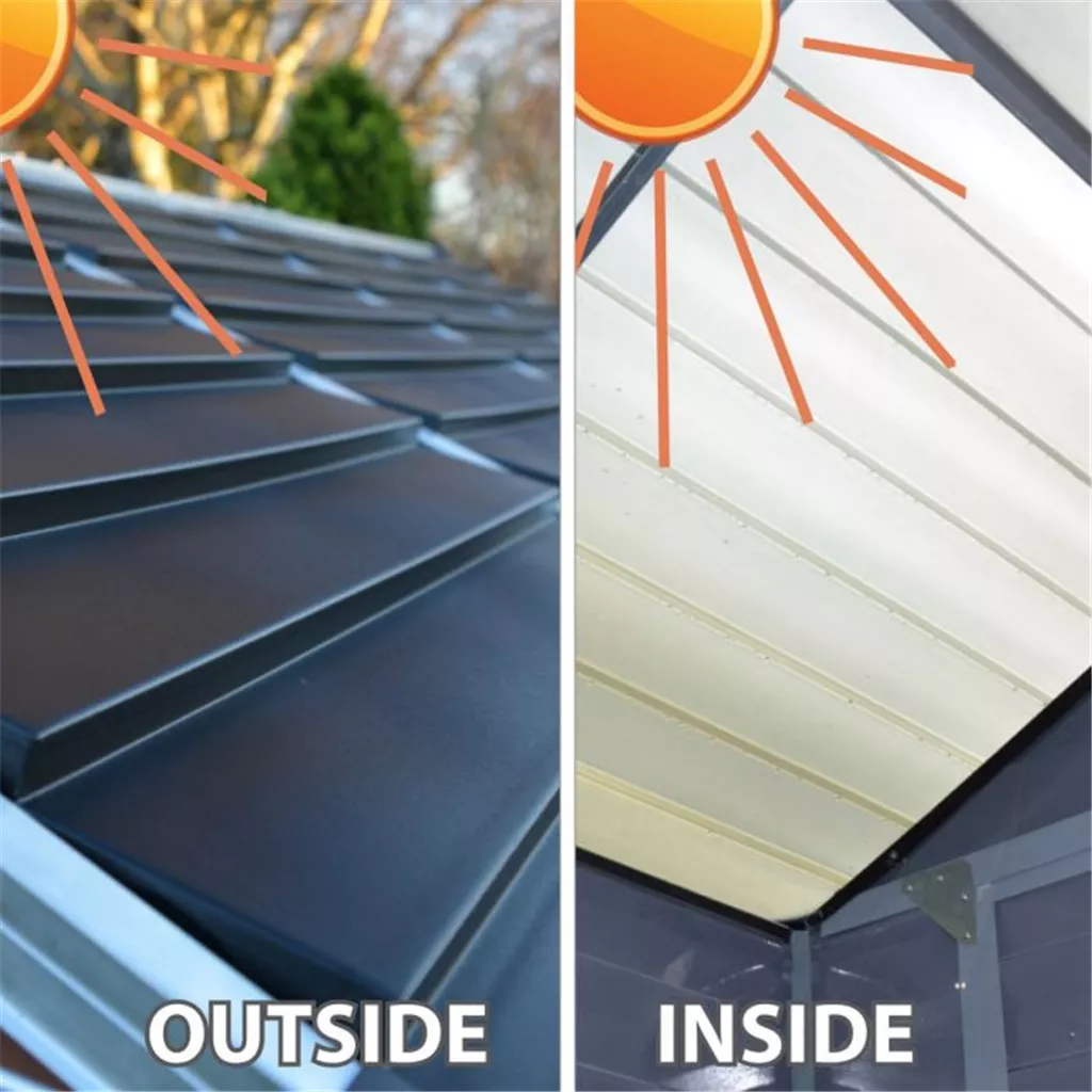 3 x 6 Double Door Apex Plastic Shed with Skylight Roofing product image