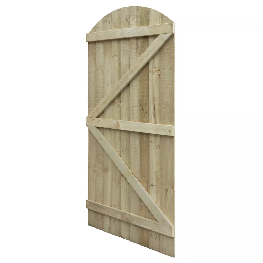 Cheshire Featheredge Arch Top Wooden Gate product image